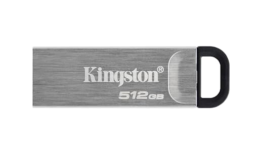 Kingston Datatraveler Kyson Usb 3.2 Gen 1 Pendrive 512Gb - Con Elegante Guscio In Metallo Senza Cappuccio Protettivo