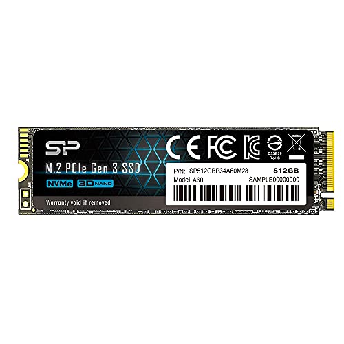 Silicon Power A60 M.2 2280 512Gb Max2200/1600Mb Sp512Gbp34A60M28