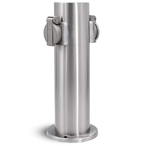 Colonna Elettrica Singola E In Set Con Picchetto Per Giardino