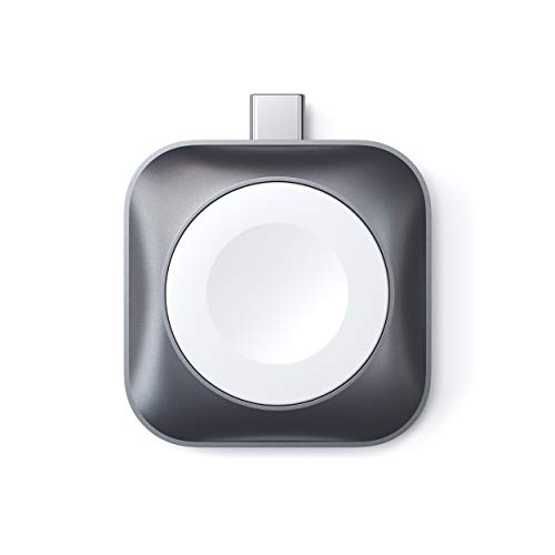 Satechi Usb-C Dock Di Ricarica Magnetico [Certificato Mfi] Caricatore Portatile Per Orologio - Compatibile Con Apple Watch Ultra E Serie 8/7/6/Se/5/4/