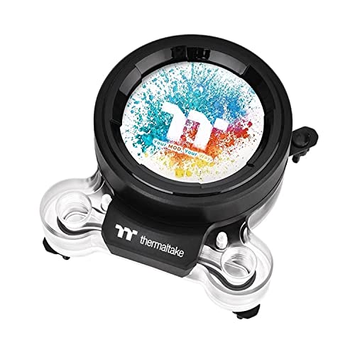 Thermaltake Pacific Mx2 Ultra Cpu Waterblock | Pc Water Cooling | Processor Cooler | 2.1" Lcd Display | Lga1700 Compatible | Temperature Sensor | Gif