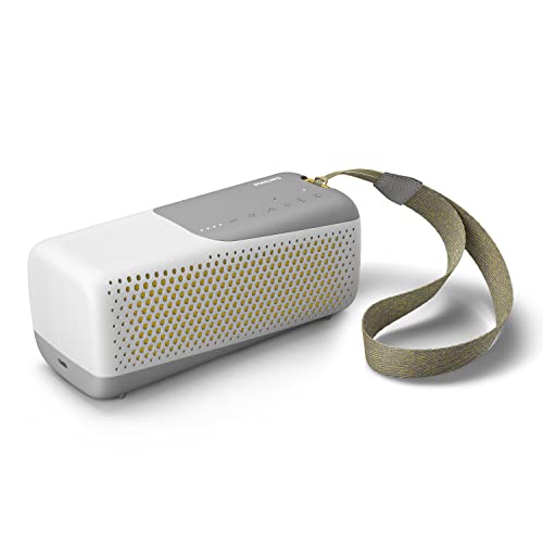 Philips Altoparlante Wireless Tas4807W/00, Cassa Bluetooth Multipoint Portatile Senza Fili, Resistente Ad Acqua E Polvere Ipx67, Fino A 12 H Di Autono