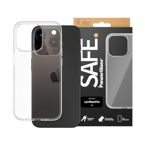 Safe By Panzerglass™ Custodia Per Apple Iphone 15 Pro - Protezione Senza Compromessi, Cover Posteriore Antishock, Tpu Case