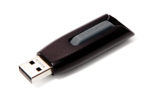 Verbatim 49189 Store 'N' Go V3 Memoria Usb Portatile 128 Gb, Colore: Grigio, Marrone