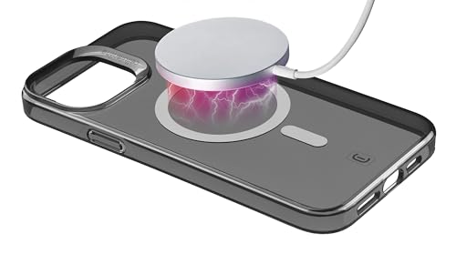 Cellularline - Gloss Mag - Iphone 15 Pro Max - Custodia Con Magneti Per La Ricarica E L’Aggancio All’Alimentatore Magsafe - Nero