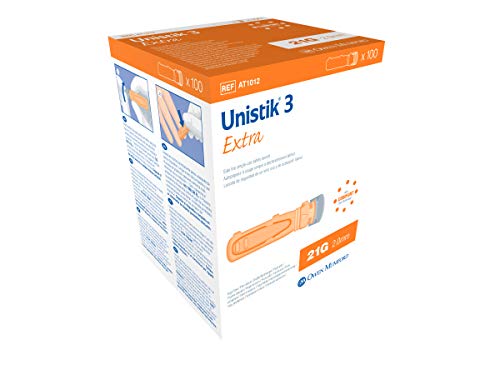 Unistik 3 Extra Safety Lancets - Box Of 100