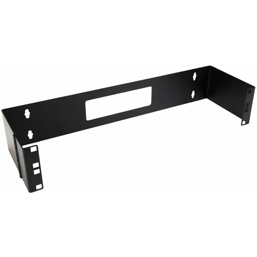Startech.Com Staffa 2U 19" Per Montaggio A Parete - Pannello Laterale A Cerniera - Rack Basculante 19 Pollici Per Pannelli Patch E Apparecchiature Di