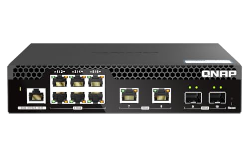 Qnap Qsw-M2106R-2S2T 6 Port 2.5Gbps 2 Ports