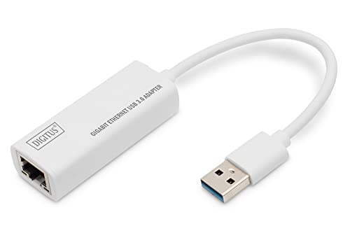 Adattatore Di Rete Digitus Via Usb 3.0 - Gigabit Ethernet 1 Gbit/S Rj45 - Connessione Lan Aggiuntiva Tramite Spina Usb-A