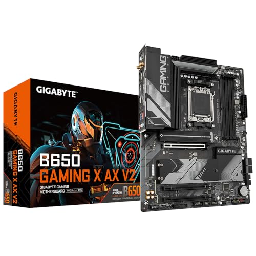 Gigabyte Scheda Madre B650 Gaming X Ax V2 - Supporta Cpu Amd Ryzen 8000, 8+2+2 Fasi Vrm Digitale, Fino A 8000 Mhz Ddr5 (Oc), 1Xpcie 5.0 + 2Xpcie 4.0 M