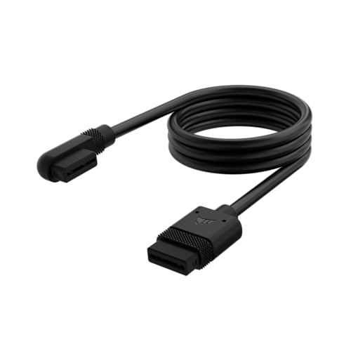 Corsair Icue Link Sottile Cavo - 600 Mm Diritto/Sottile 90° - Nero