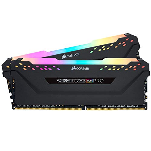 Corsair Vengeance Rgb Pro 32 Gb (2X16 Gb) Ddr4 2666Mhz C16 Xmp 2.0 Kit Di Memoria Illuminato Rgb Led Entusiasta, Nero