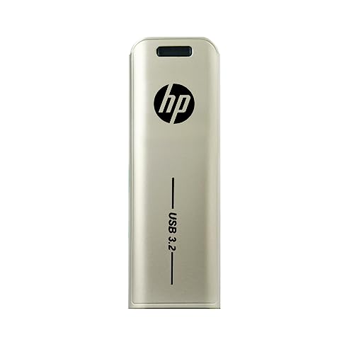 Hp X796W Usb 3.1 Flash Drive 128Gb, Design Push And Pull, Finitura Metallica