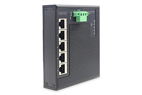 Digitus Industrie Gigabit Flat Switch, 5 Porte