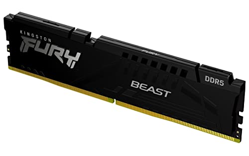 Kingston Fury Beast Nero Ddr5 32Gb 5600Mt/S Ddr5 Cl40 Dimm Memoria Gaming Per Computer Fissi Modulo Singolo- Kf556C40Bb-32