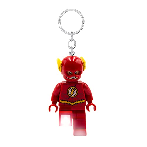 Iq Lego Dc Super Heroes Keychain Light - The Flash - 3 Inch Tall Figure (Ke65H), Red, S