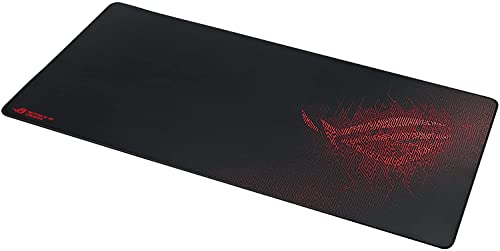 Asus Rog Sheath Mousepad Gaming, Formato Xxl, Base Antiscivolo, Tessuto Resistente, 900 X 440 X 3 Mm, Nero/Rosso