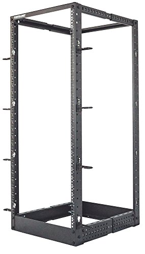 Intellinet 714419 Freestanding Rack 48U Black Rack - Racks (Freestanding Rack, 48U, Black, 48.3 Cm (19"), Open, 4-Post)