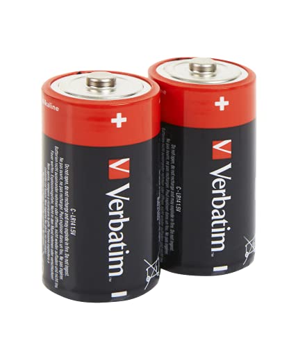 Verbatim 49922, Batterie Alcaline, 1.5V/ C-Lr14, Confezione Da 2
