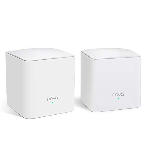 Tenda Nova Mw5G Wi-Fi Mesh, Ac1200 Dual Band Con Copertura Fino A 200 M2, 2 Porte Gigabit Ethernet, Controllo Genitori, Controllo Remoto, Rete Ospite,