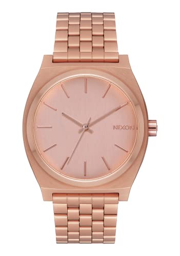 Nixon Orologio Unisex Analogico Al Quarzo Con Cinturino In Acciaio Inox – A045-1957_Dark Copper