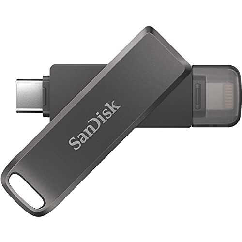 Sandisk Ixpand Flash Drive Luxe 64Gb 2-In-1 Lightning & Usb Type-C Connectors For Your Iphone And Ipad