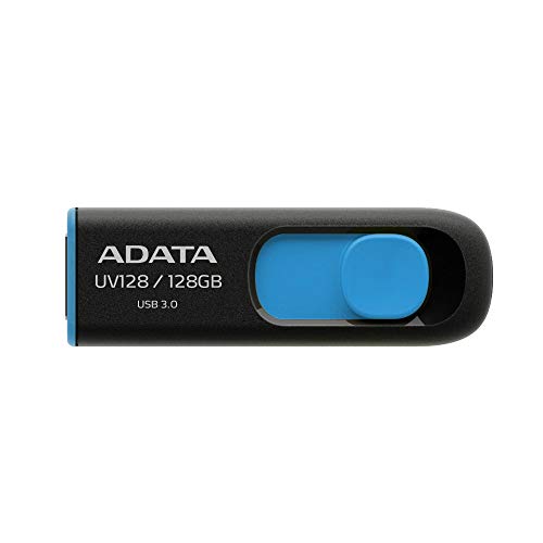 Adata Chiavetta Usb Uv128-128G-Rbe Flash Disk 128 Gb Usb3.2, Nero