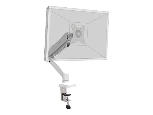 Porta Connect Montaggio Scrivania Braccio Display Per Doppi Schermi Fino A 32 Pollici/8 Kg Standard Vesa Con Doppio Orientamento Bianco