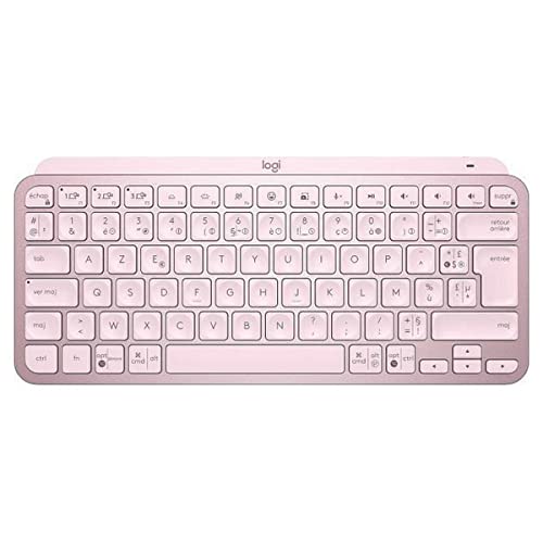Logitech Mxkeys Mini Wrls Illuminato Kb Rose - Fra - Centrale