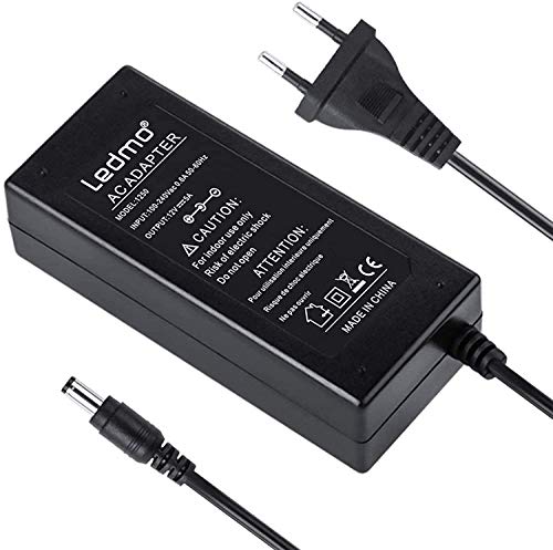 Ledmo Alimentatore 12V 5A Trasformatore 60W,Trasformatore Utilizzato Per Barra Luminosa A Led, Display, Radio E Altre Apparecchiature