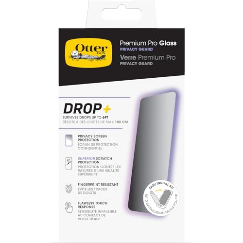 Otterbox Pellicola Protettiva In Vetro Temperato Premium Pro Privacy Per Iphone 15 Plus Con Trattamento Antimicrobico, Protezione Antigraffio, Graffi