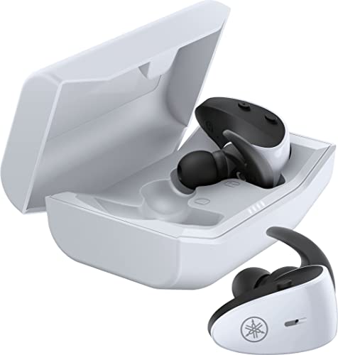 Yamaha Tw-Es5A Auricolari In-Ear Sportivi True Wireless Bluetooth Con Listening Care, Microfono Con Design Avanzato, Resistenti Ad Acqua E Sudore Ipx7