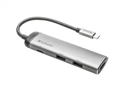 Verbatim Usb-C Multiport Hub - Usb 3.1/Usb 3.0 X 2/Hdmi, 49140