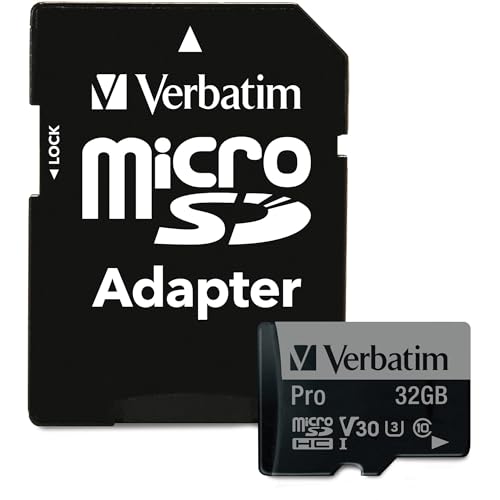 Verbatim Pro Flash Card Microsd, 32Gb, Nero