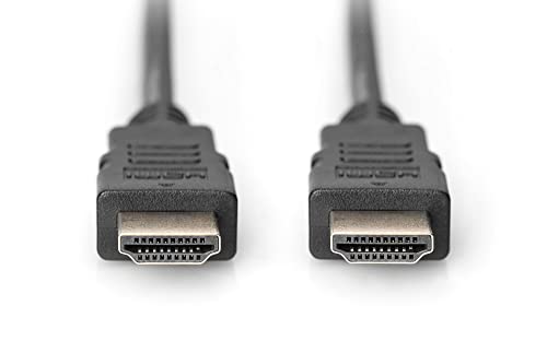 Digitus Cavo Di Collegamento Hdmi Standard, Tipo A - 2.0 M - Con Canale Ethernet - Fullhd 1080P/60Hz - Compatibile Con Tv/Beamer/Monitor - Contatti Pl