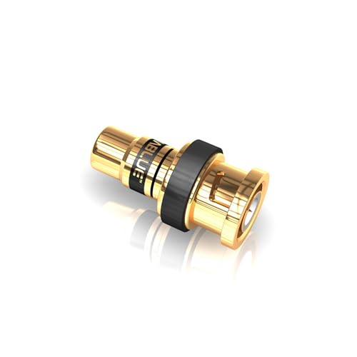 Viablue Xs Cinch-Bnc Adapter * 1 Stück * 24 Karat Echtvergoldet