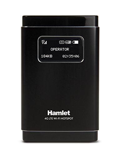 Hamlet Htspt4Glte - Router Portatile Hot Spot 4G Lte Portatile. Download 100 Mbps / Upload 50 Mbps. Display Oled