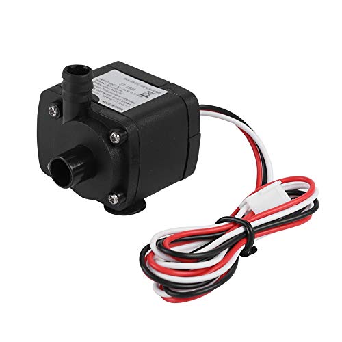 Annadue Pompa Acqua Raffreddamento, Water Pump 300L / H Flusso D'Acqua Dissipazione Del Calore Mini Dc Pump Silenziosa 12V