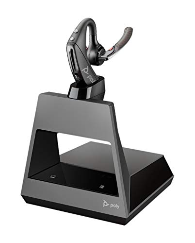 Plantronics - Voyager 5200 Office (Poly) - Cuffie Bluetooth Over-The-Ear (Mono) - Sound Guard-Noise Canceling Mic-Si Collega A Deskphone/Pc/Mac - Funz