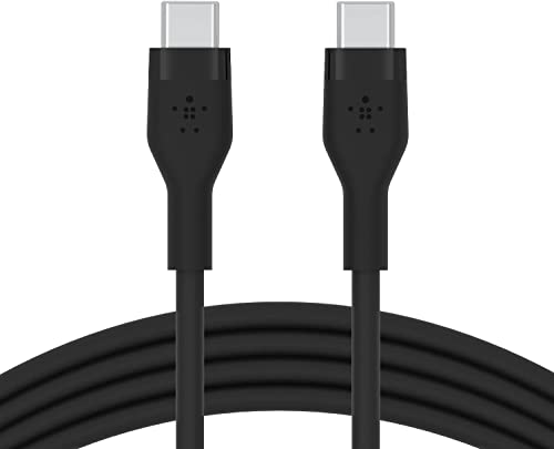 Belkin Boostcharge Flex Cavo Da Usb-C A Usb-C In Silicone, Certificazione Usb-If, Ricarica Rapida Usb-C Pd Per Iphone 15, Samsung Galaxy S24, Pixel, I