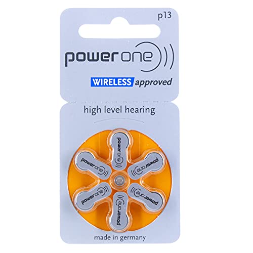 Power One By Varta 13 / Pr48 / P13 1,45V Hearing Aid Battery - Mercury Free - 1X Blister