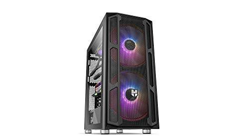 Nox Xtreme Products Argb Nova -Nx Nova Semitower Argb Atx-Micro Atx-Itx, 2 Ventole Argb 200Mm Preinstallate, Vetro Temperato, Spazio Per Un Massimo Di