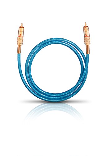 Oehlbach Nf 113 Di 50 - Cavo Cinch Audio Digitale - Cavo Coassiale S/Pdif Di Alta Qualità, Schermatura Multipla, 75 Ohm - 0,50 M - Blu
