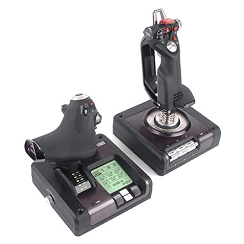 Logitech G Saitek X52 Pro Flight Control System, Controller Di Simulazione Con Acceleratore, Joystick X52 Professionale, Acceleratore Progressivo, Ce