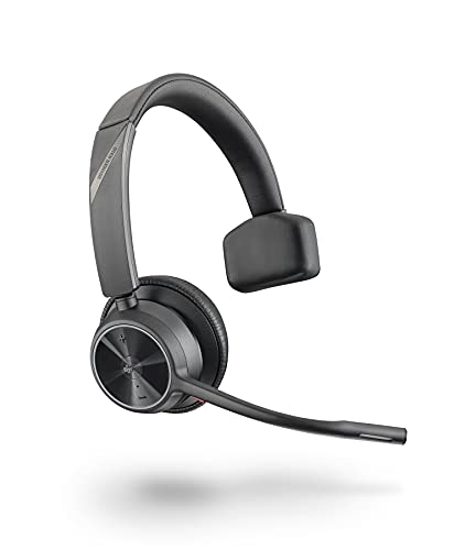 Poly - Voyager 4310 Uc Wireless Headset (Plantronics) - Cuffie Monoauricolari - Si Collegano A Pc/Mac Con L'Adattatore Bluetooth Usb-C E Ai Telefoni C