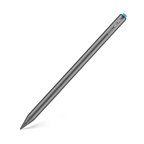 Adonit Neo Pro - Penna Stilo Per Apple Ipad Con Fissaggio Magnetico, Ricarica Wireless Su Ipad, Durata Extra Lunga, Rilevamento Del Palmo, Punta Sotti