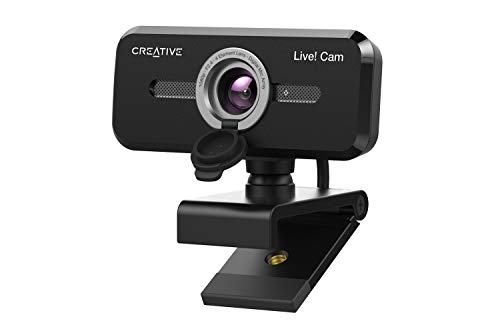 Creative Live! Cam Sync 1080P V2 Full Hd Webcam Usb Grandangolare Con Disattivazione Automatica Dell'Audio E Riduzione Del Rumore Per Videochiamate, D