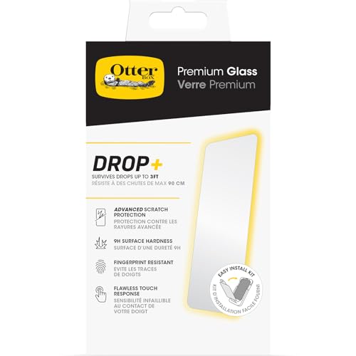 Otterbox Pellicola Protettiva In Vetro Temperato Premium Per Iphone 15 Con Trattamento Antimicrobico, Protezione A Rotture Avanzata, Graffi E Cadute D