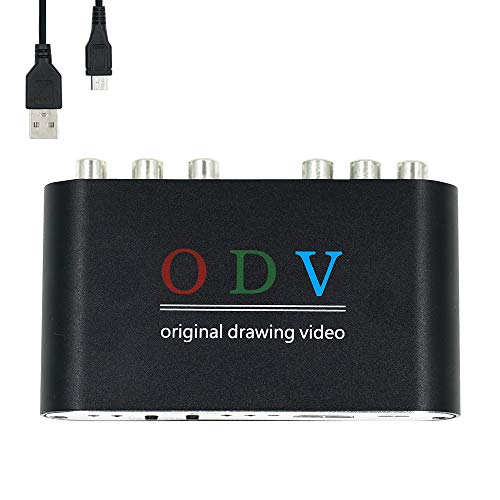 Mcbazel Odv Composite Convertitore Adattatore Rca/S-Video/Ypbpr A Hdmi Per Retro Console