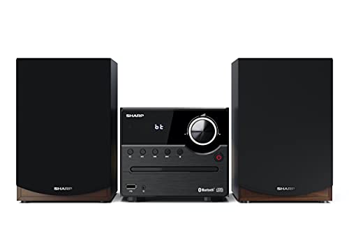 Sharp Xl-B512 (Br) - Sistema Audio Stereo (45 Watt, Radio Con Sintonizzatore Fm, Bluetooth), Colore: Marrone